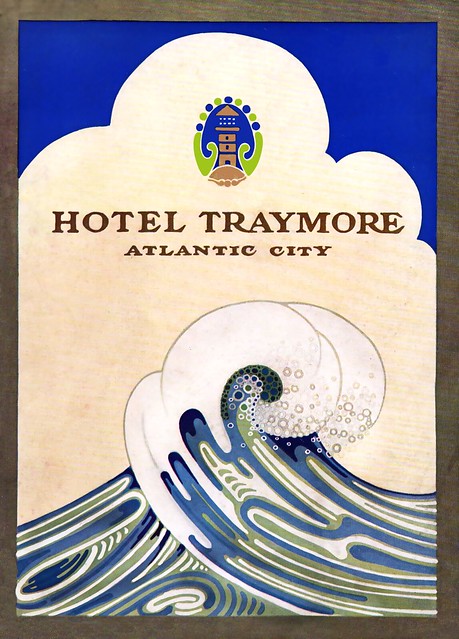Menu from the Hotel Traymore, Atlantic City 1920s.