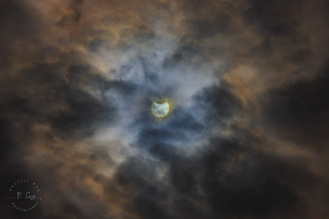 Solar Eclipse Awe -  4:18 p.m. EDT