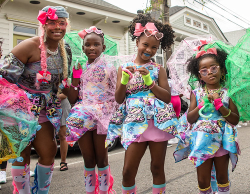 Baby Dolls at Downtown Super Sunday 2024. Photo by Charlie Steiner.