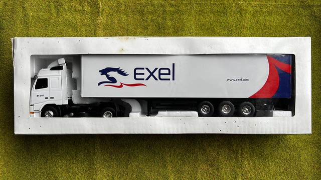 Eligor, France / Search Impex - Ref. 112355 - Volvo FH 12 Semi / Articulated Truck - Exel - Miniature Diecasta at Metal Scale Model Heavy Goods Vehicle