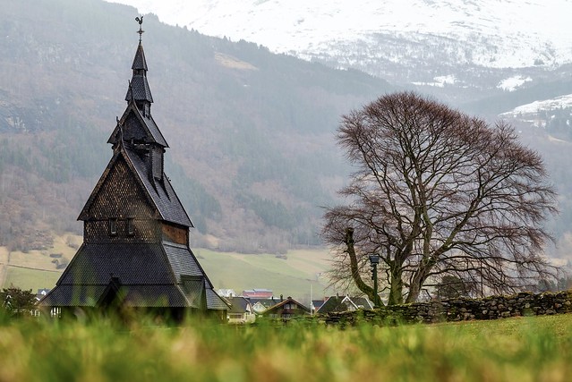 Hopperstad Stave Church, Vikøyri, Norway.