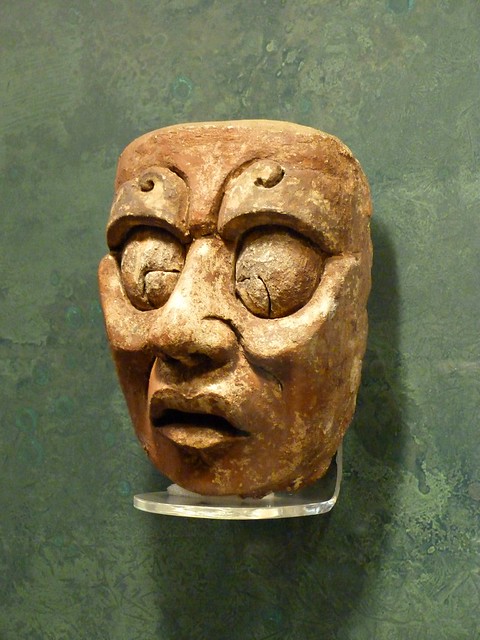 Rostro del dios solar K'inich Ajaw procedente de Palenque, Chiapas. Museo Nacional de Antropología, CdMx 🇲🇽