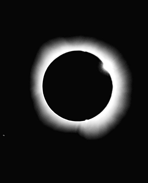 Solar eclipse today. Echo Bluff State Park, Missouri (on Explore, April 9, 2024)