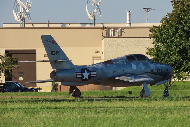 51-1346, Republic F-84F Thunderstreak, On Display, United States Air Force (1951001346), Rickenbacker 31st July 2022