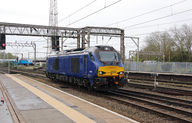 68 023 at Crewe on 8th April 2024