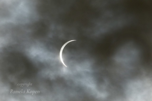 95% solar eclipse though clouds that thinned out at just the right time