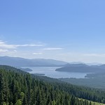 View over Priest Lake From Lakeview Mountain Trail #269. Priest Lake Ranger District. USDA photo by Caroline Mcgough.
