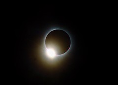 The Diamond Ring of the Solar eclipse in Northeast Ohio