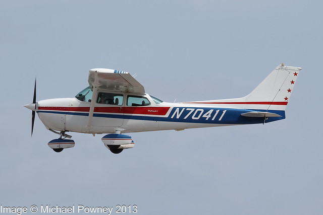 N70411 - 1976 build Cessna 172M Skyhawk II, departing from Lakeland during Sun 'N Fun 2013