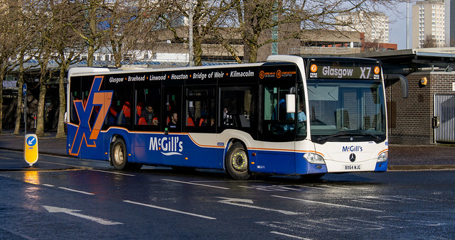 McGill's 'X7' Mercedes Citaro BX64 WJG G3324 , Buchanan Bus Station Glasgow 22.3.24