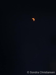 April 8, 2024 - The partial solar eclipse.  (Sondra Christiansen)
