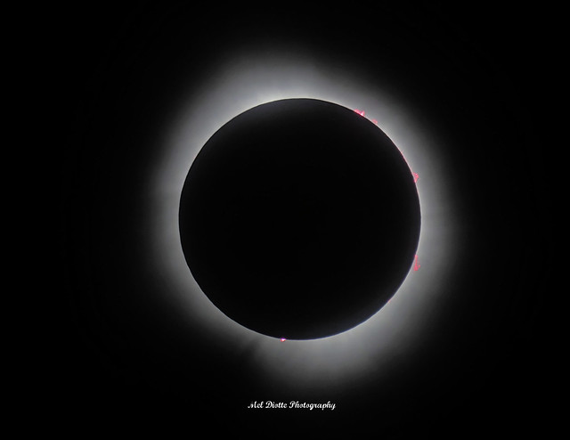 eclipse april 8 with solar flares