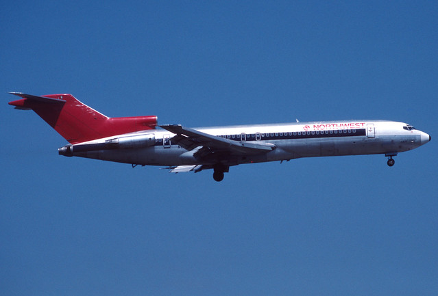 Northwest Airlines Boeing 727-251 Advanced N275US March 1991 PBI