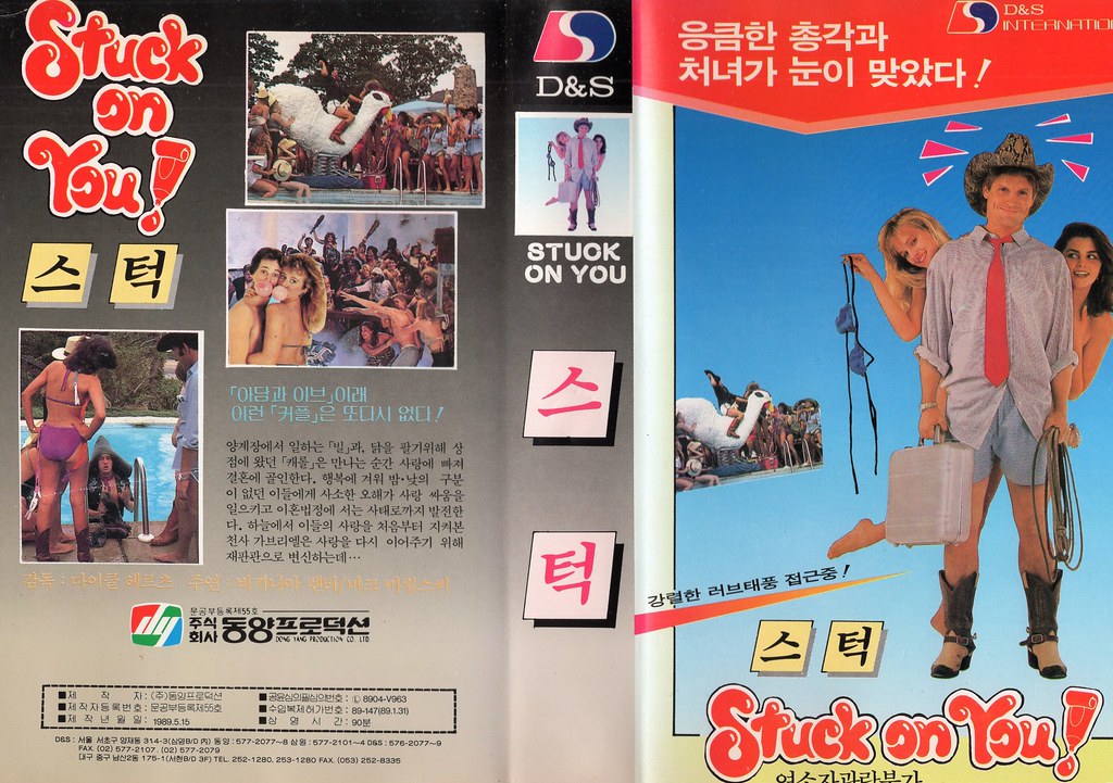 Seoul Korea vintage VHS cover art for goofy ribald comedy 
