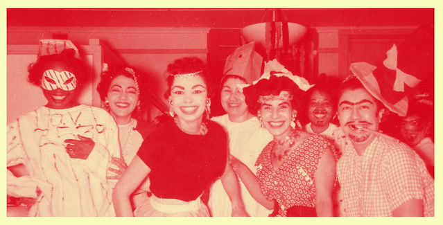 Vintage 1950s Snapshot (detail) : Teen Costume Party