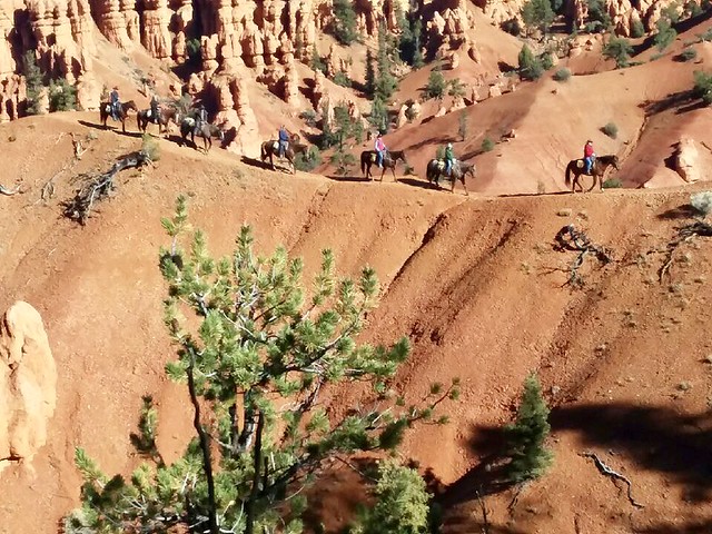 Bryce Canyon Thunder Mountain on horseback, Utah