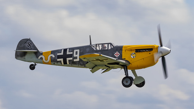 German AF Hispano HA-1112-M1L Buchon White 9/G-AWHH '~+9'