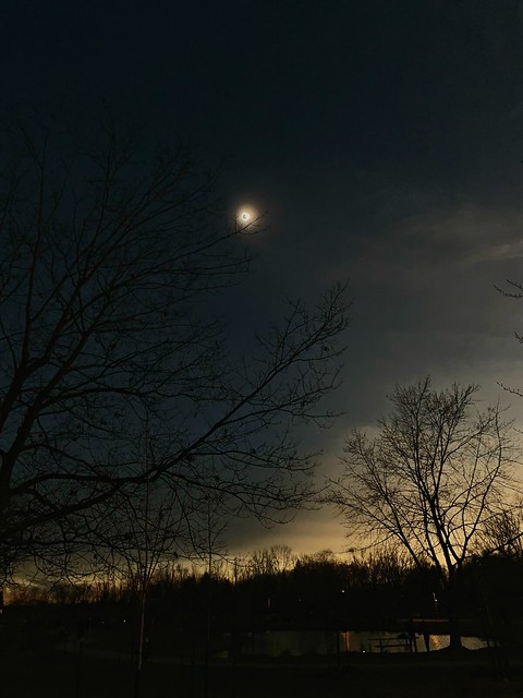 Total solar eclipse from Parc Michel-Chartrand, Longueuil. 2024-04-08.