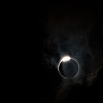 Diamond Ring and Clouds April 8th Total Eclipse

