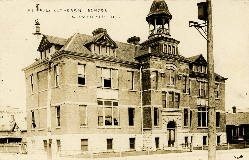 St. Paul's Lutheran School, circa 1910 - Hammond, Indiana
