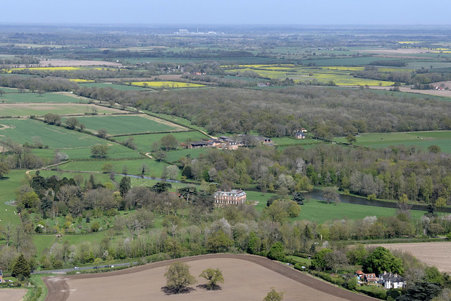 Ditchingham Hall aerial image - Norfolk