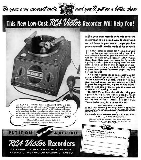 1939 rca victor phono recorder