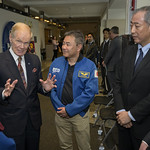 NASA, Japan Sign Agreement for Artemis Pressurized Rover (NHQ202404090014) NASA astronaut Kayla Barron, left, NASA Administrator Bill Nelson, JAXA astronaut Akihiko Hoshide, Japan Aerospace Exploration Agency (JAXA) President Hiroshi Yamakawa, and Japan’s Minister of Education, Culture, Sports, Science and Technology Masahito Moriyama, right, talk after the signing of an historic agreement between the United States and Japan to advance sustainable human exploration of the Moon, Tuesday, April 9, 2024, at the NASA Headquarters Mary W. Jackson Building in Washington. Under the agreement, Japan will design, develop, and operate a pressurized rover for crewed and uncrewed exploration on the Moon. NASA will provide the launch and delivery of the rover to the Moon as well as two Japanese astronaut missions to the lunar surface. Photo Credit: (NASA/Bill Ingalls)