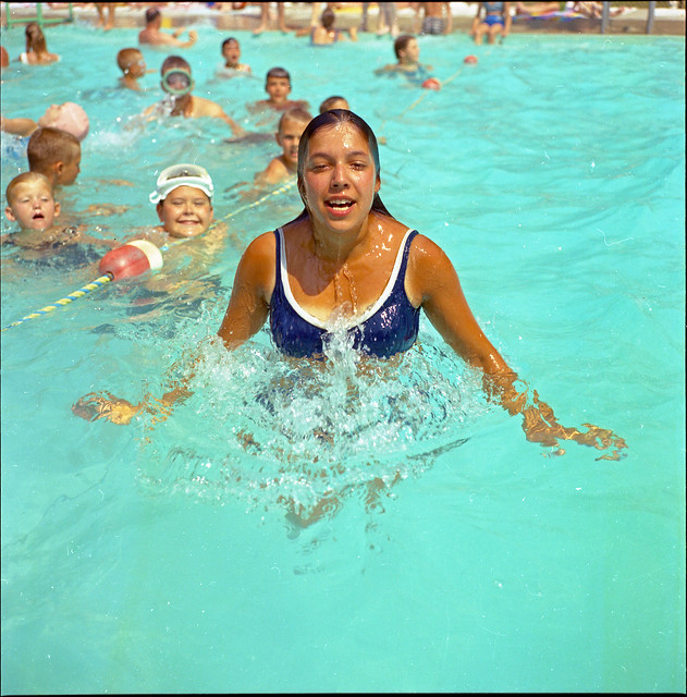 Woman in Swimming Pool, 1960s