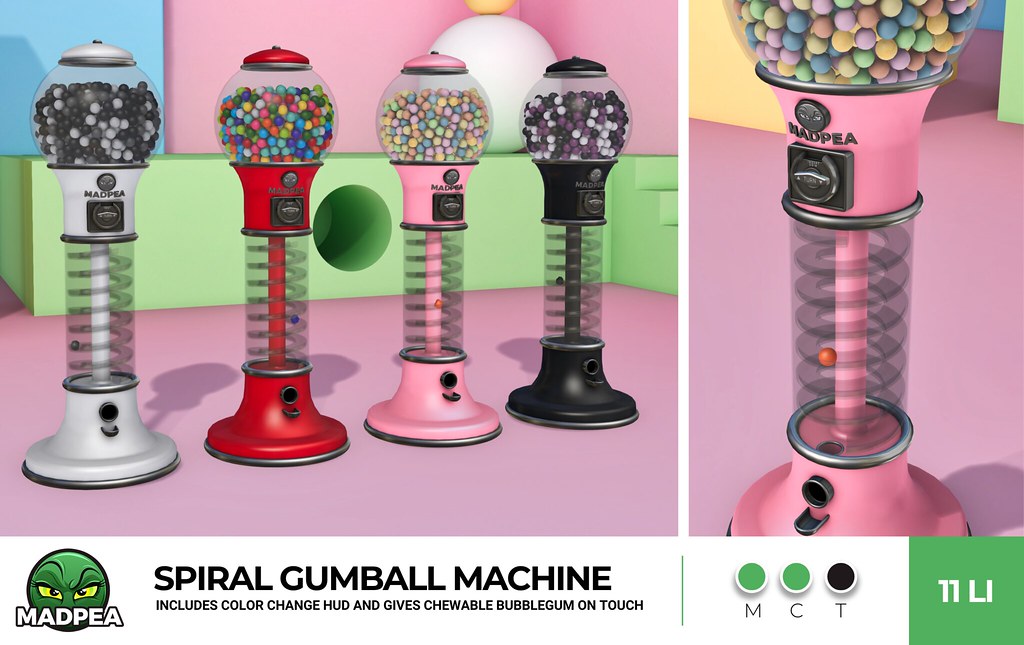 MadPea – New Release: Spiral Gumball Machine at Equal10!