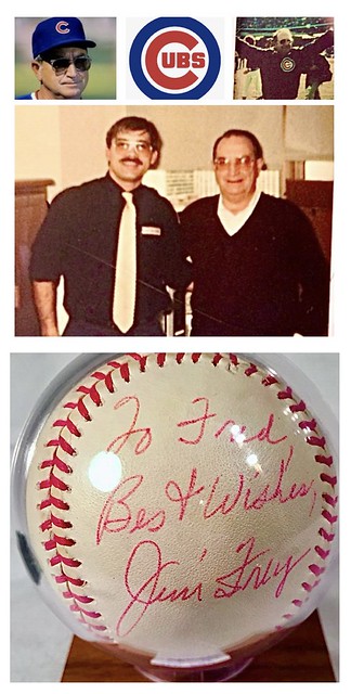 Unfortunately on this date 4/12 in year 2020, we lost former Chicago Cub’s Manager , Jim Frey , age88 years old. May You R.I.P. !!!!!!!!After the city of Chicago had decided that they didn’t need his service anymore, I met Jim Frey in 1991 while I was mov