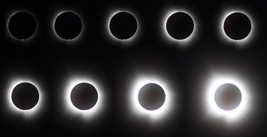 Solar corona images of Total Solar Eclipse April 8, 2024 - Westport, New York