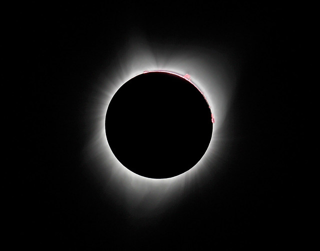 Solar Eclipse : Moments after totality . . .