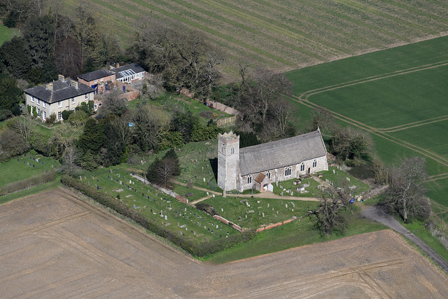 Stokesby aerial image - St Andrews Church