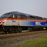 7-24-23, Metra MP36PH-3S 411 Arriving from Chicago with Metra train 2147 at Lake Forest, IL at 7:35 PM.