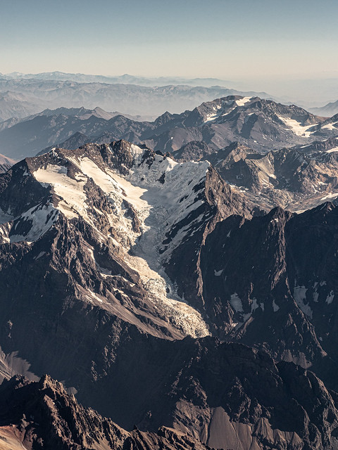 Glaciar Juncal, Cordillera de los Andes, Chile.