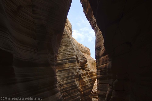 A brief moment of blue sky from Round Valley Draw, Grand Staircase-Escalante National Monument, Utah