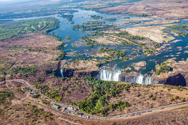 Victoria falls, Heli, Simbabwe