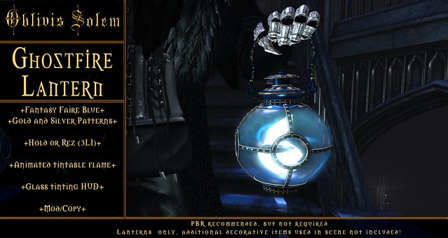 Fantasy Faire 2024 Exclusive! Ghostfire Lantern Blue