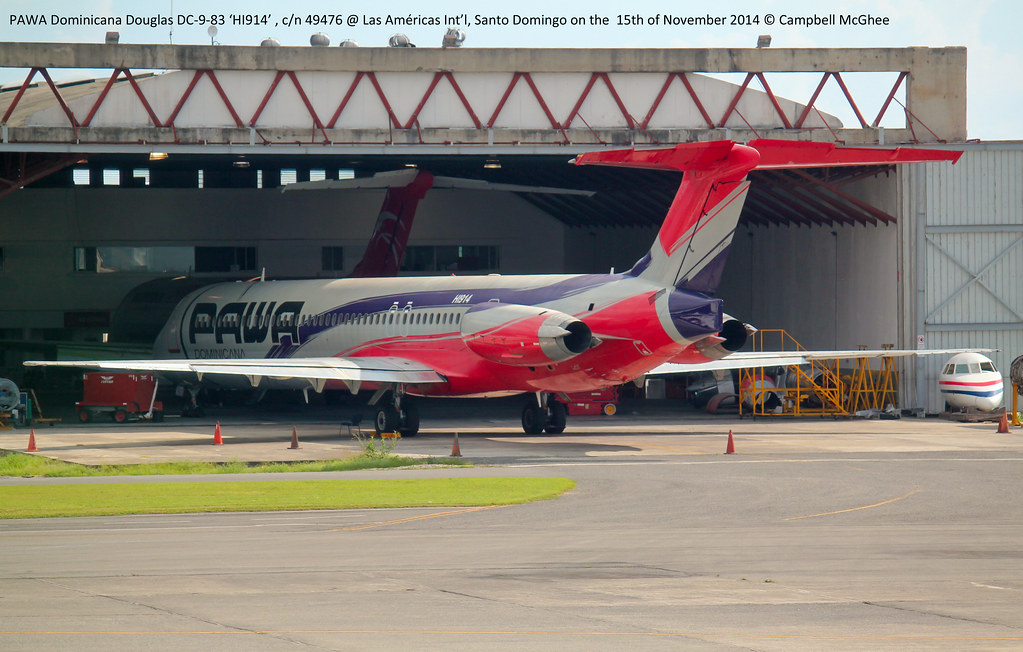 HI914 - McDonnell Douglas MD-82, PAWA Dominicana - MDSD - Las Américas International Airport 15th November 2014.