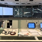 Displays for Apollo 11 Eagle landing Mission Control Center, Space Center Houston, Houston, TX