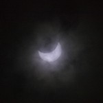 After totality through clouds Eclipse, San Antonio, TX