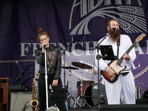 Rory Danger & the Danger Dangers on the first day of French Quarter Fest - April 11, 2024. Photo by Louis Crispino.