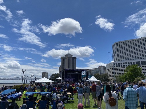 A beautiful first day afternoon at French Quarter Fest 2024. Photo by Carrie Booher.