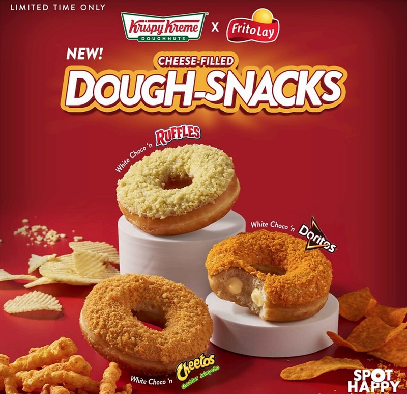 Krispy Kreme Piques your Palate with Cheese-Filled Dough-Snacks