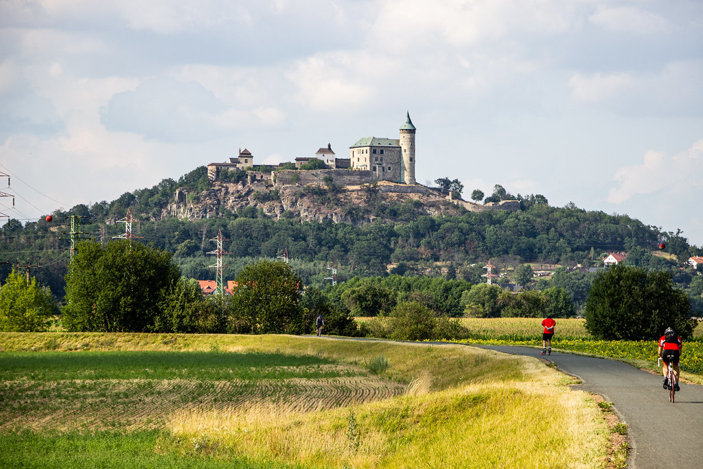Kunětická hora Castle, Ráby, Bohemia, Czechia