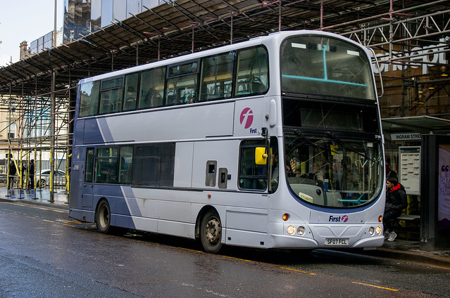 First Bus Glasgow Wright Gemini SF07 FCL 37199 , Ingram Street Glasgow 22.3.24