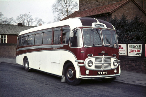 R. Bullock ( Transport ) Ltd . Cheadle , Cheshire .  GFW496 . Cheadle Garage , Cheshire . Sunday morning 14th-March-1971 . | by AndrewHAs