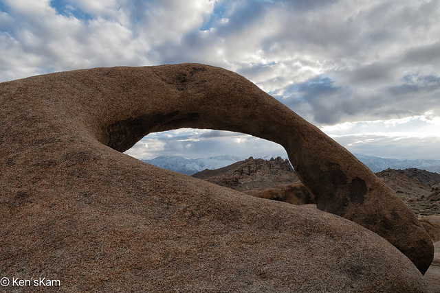 Mobius Arch and Sierra Nevada