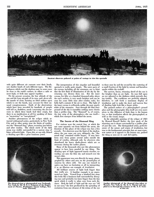 Astronomy 130 - Eclipse of 1925 - Part 2