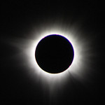 Totality - mid corona Canon 70D
Camera RAW processing.
Clarity up to 75% and shadows + 10%.

13:41 local time.

IMG_4410-adj